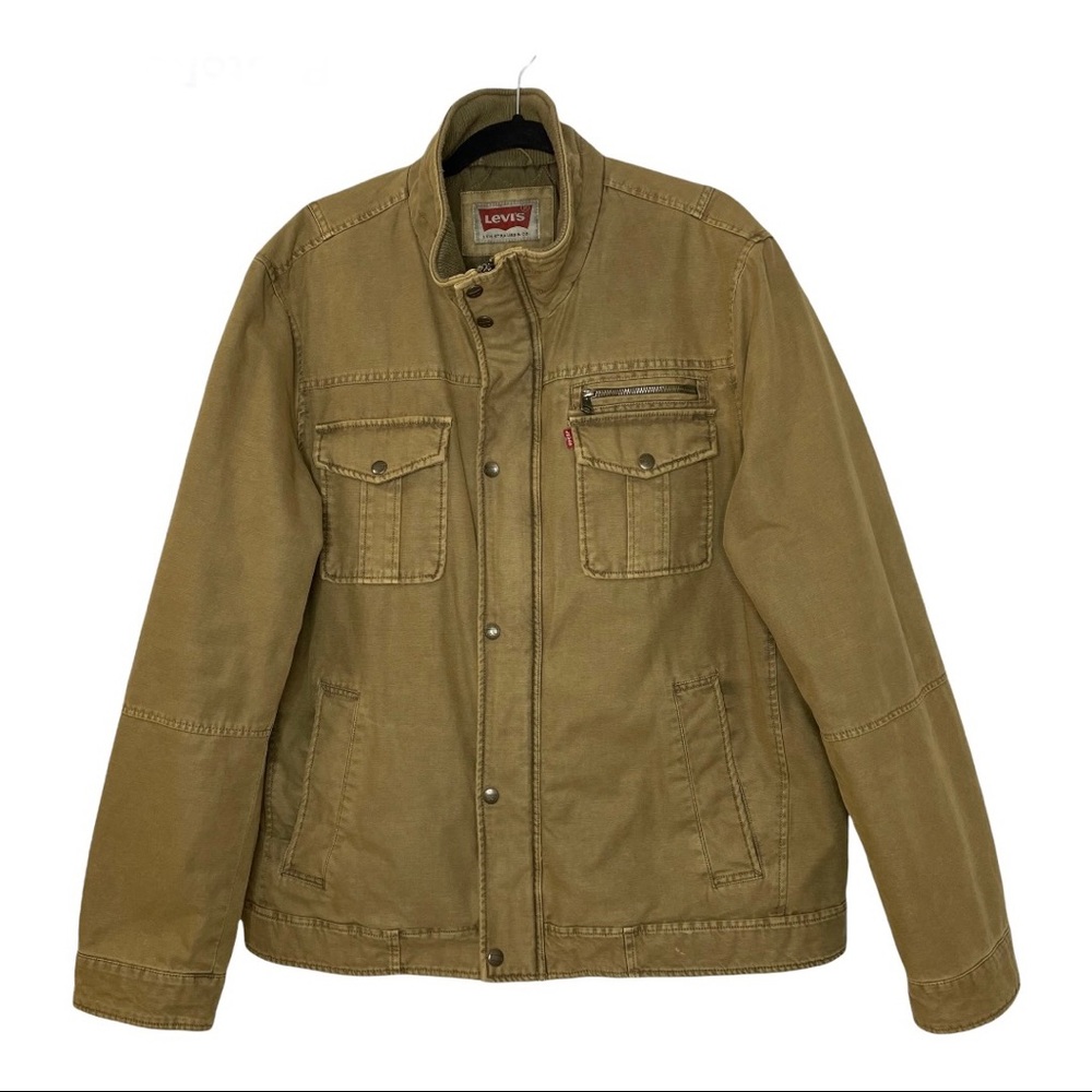 Levi's Trucker Field Utility Army Quilted Men’s Coat Jacket - Picture 1 of 11